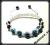 BRANSOLETKA SHAMBALLA SWAROVSKI CYRKONIE TURKUSOWE