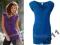 M168N MODNY NIEBIESKI TOP Z NITAMI 32/34