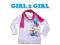GIRL2GIRL Świetna tuniczka z szaliczkiem roz.104