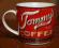 KUBEK FLIRT VINTAGE TOMMY's BRAND COFFEE KAWA