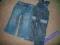 spodnie jeans zestaw pumpkin ogrodniczki 2-3 lat