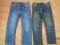 spodnie jeans stretch elastan 2 szt na 4,5 lat 110