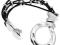 Bransoleta Metaloplastyka i rzemyk -sb3481-