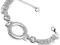 Bransoleta metalowa z cyrkoniami -sb3831-