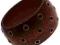Bransoleta drewniana z nitami bordo -sb1673-