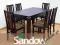 stół 80x140x180+ 6 krzeseł Warszawa Sandow