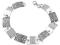 Srebrna bransoleta rodowana -fb0086-