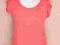 TOP-TUNIKA SZYFON PLECY!!!KORAL ROZM.S OUTLET