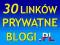 30 DOBRYCH LINKÓW, Prywatne SEO blogi, presell, FV