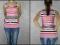 Top koszulka bluzka t-shirt paski 36/38 B138