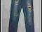 D1572 New Look modne Wytarte Spodnie jeansowe 152