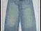 D1576 Jeansowe Spodnie z regulowanym pasem 116