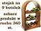 DUŻY DREWNIANY STOJAK NA WINO 9 BUTELEK +PREZENT