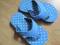 niebieskie klapki japonki pianka wkł 17,5