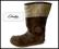 CLARKS KOZACZKI BRĄZOWE  EUR 34  WKŁ. 22 CM BDB