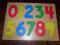 Drewniane puzle cyferki -używane
