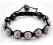 Bransoletka SHAMBALLA SWAROVSKI 7 KUL BIALA