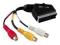 ADAPTER SCART - 3xCINCH GN. (IN/OUT)