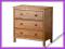 IKEA SKOGHALL Komoda 3 Szuflady SOSNA BRĄZOWA !!!