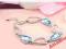 SREBRNA BRANSOLETKA SWAROVSKI ELEMENTS NA PREZENT