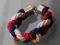 Bransoletka Marynarska Pleciona 3kolory Hand Made