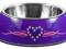 Stalowa miska Purple Chrome - fioletowa, rozm. M