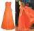 FANNY ZJAWISKOWA SUKNIA MAXI orange M