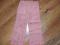 Spodnie, sztruks, różowe, rozm.110 jak nowe