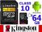 KINGSTON KARTA PAMIECI 64GB MICRO SD class 10 UHS