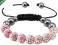 Swarovski bransoletka Shamballa  cyrkonia 11 kulek
