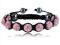 Swarovski bransoletka Shamballa  - róż
