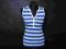 H&amp;M  biało-niebieskie paski 36 S