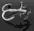 BRANSOLETKA LUX PLECIONA BIAŁA Z KOTWICĄ /CYRKONIE