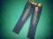 Spodnie jeansowe z paskiem 110 cm