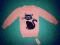 Sweterek różowy z kotkiem 92 cm