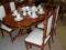 Komplet stół + 4 krzesła orzech