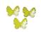 MOTYL ZIELONY SCRAPBOOKING aplikacja ozdoba DREWNO