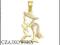 * UROCZY ZŁOTY ANIOŁEK pr.585 WISIOREK Z CYRKONIAM
