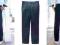 1AT2511 Eleganckie spodnie XL paski Granat 923680