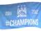 MANCHESTER CITY flaga 150x90 czapka zestaw