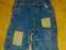 OGRODNICZKI JEANSOWE NEXT MODNE 86 CM SPODNIE 12M
