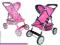 WÓZEK DLA LALEK  SPACERÓWKA Z KOSZYCZKIEM 2 kolory