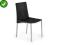 Krzesło metalowe K129 czarne stal / PVC K-129