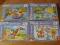 Puzzle Kubuś Puchatek x 4 szt. jak nowe
