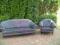 KOMPLET SKÓRZANY SOFA 3 OSOBOWA  FOTEL