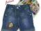 Atrakcyjne krótkie spodenki jeansy rozm 98 Q1333