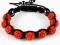 BRANSOLETKA SHAMBALLA SWAROVSKI POMARAŃCZOWA !!!