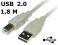 Kabel USB do drukarki A-B * 1,8m * polecony 4,00zł