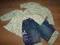Komplet sweterek, koszula, jeansy 56cm dziewczynka