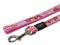 Smycz ROGZ S 180/1cm prosta Rogzette różowa HL 01